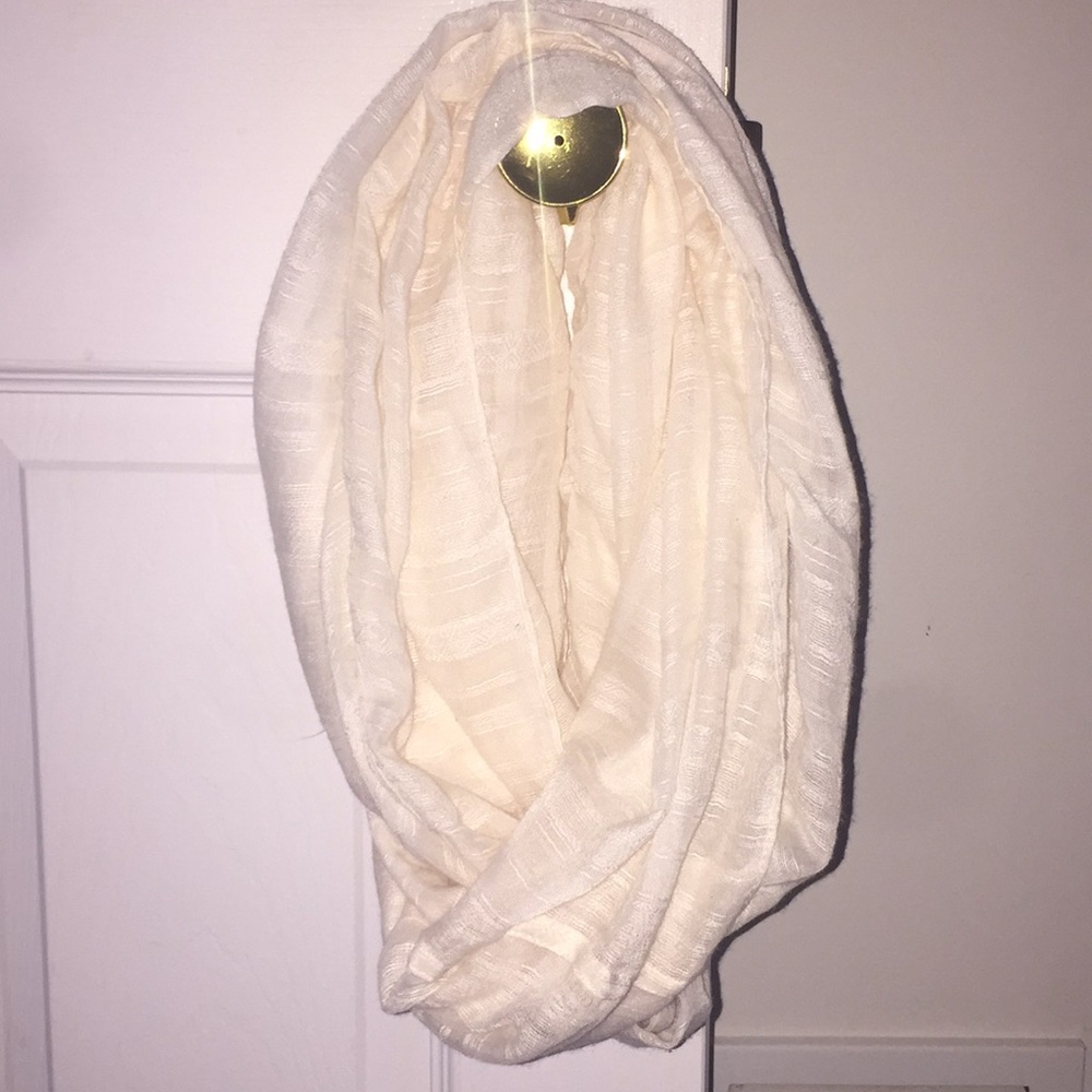 Cream Infinity Scarf